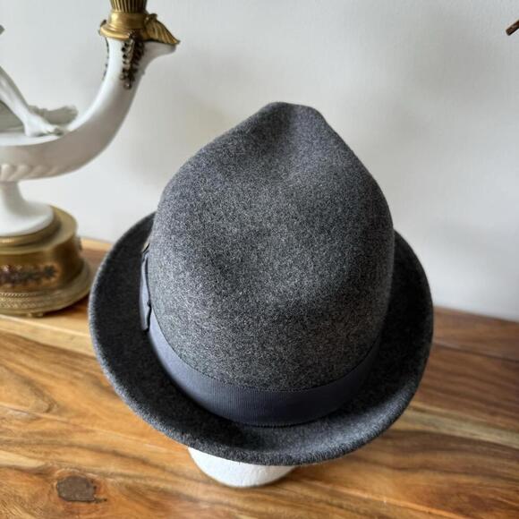Goorin Bros Gray Wool Fedora Style Hat Size M - Picture 5 of 7